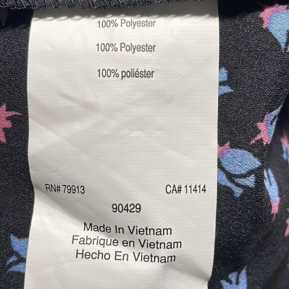 Motherhood Maternity Small V neck Short Sleeved Blouse with Tie - Picture 7 of 7